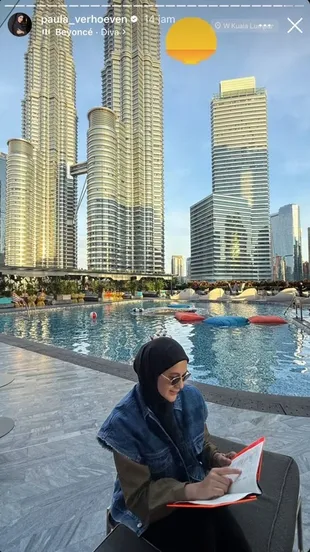 8 Potret Paula Verhoeven Liburan di Malaysia, Gaya OOTD-nya Simpel tapi Stylish