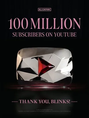 BLACKPINK Pecahkan Rekor 100 Juta Subscriber YouTube