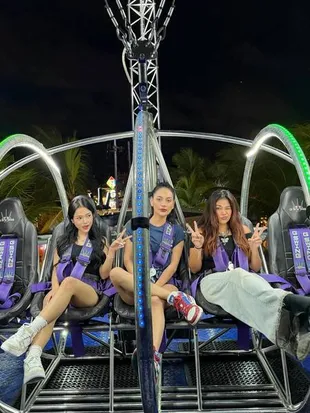 Ekpresi Fuji Main Wahana Ekstrem di Bali Bareng Erika Carlina, Awalnya Tenang jadi Tegang