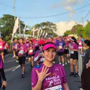 Kadek Devi Lari Marathon di Bali, Cantik Paripurna Tanpa Make Up