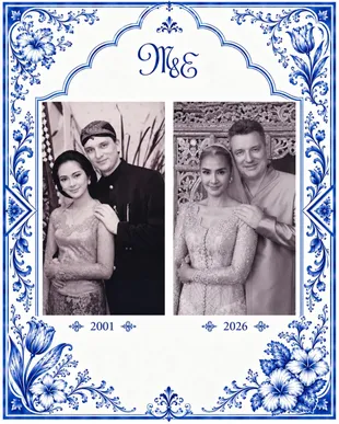 Maudy Koesnaedi Rayakan 25 Tahun Nikah, Ulangi Foto Pengantin 2001
