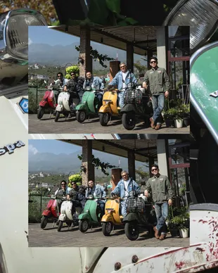 Potret The Dudas Minus One Turing Vespa di Malang, Disambut Ramai di Kayutangan