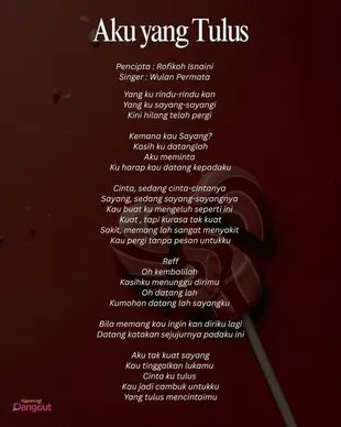 Makna Lagu Wulan LIDA 'Aku yang Tulus', Ciptaan Rofikoh Isnaini