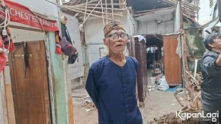 Momen Terakhir Diding Boneng Semasa Hidup, Rumah Ambruk Rata Dengan Tanah