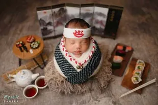 Potret Photoshoot Baby Arash Anak Aaliyah Massaid Saat Newborn yang Baru Dibagikan, Berbagai Tema