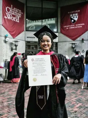 Potret Putri Anies Baswedan Wisuda S2 di Harvard, Pakai Toga Sambil Gendong Anak