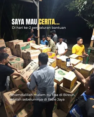 Potret Teuku Wisnu Salurkan Bantuan Korban Banjir di Aceh, Hatinya Teriris