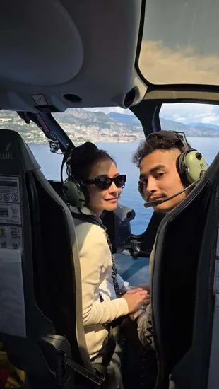 Prilly Latuconsina dan Omara Esteghlal Bak Sultan, Makan Siang di Monaco Naik Helikopter