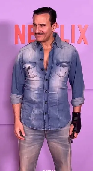 Saif Ali Khan Kembali Bekerja Setelah Diserang Penyusup di Rumahnya, Bekas Jahitan Tampak Jelas