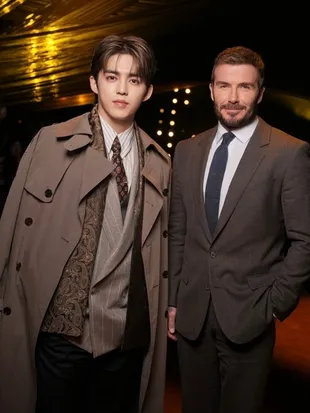 S.Coups SEVENTEEN Bareng David Beckham di Show Hugo Boss Milan Fashion Week