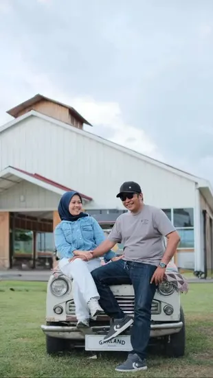 Sus Rini dan Suami Romantis Liburan di Garut, Kayak Prewedding