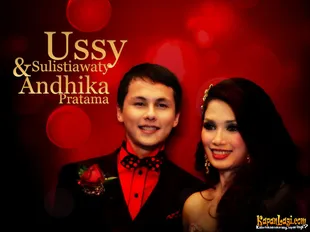 Ussy Sulistiawaty and Andhika Pratama