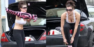 Wow, Imogen Thomas Ganti Baju di Mercy SLK 200