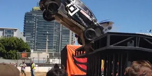 [VIDEO] Mobil Rally Gagal Lakukan Loncatan di X Games 2012