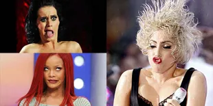 10 Ekspresi Wajah Musisi Paling Konyol, Masih Cantik?