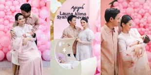 10 Potret Tasyakuran Aqiqah Baby Launa Anak Sabrina Anggraini dan Belva Devara, Gemas Bertema Serba Pink