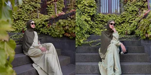 5 Potret Paula Verhoeven Pakai Outfit Serba Hijau Saat Menikmati Hari Terakhir di Australia