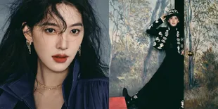 6 Potret Cantik Zhang Ruonan Jadi Cover Majalah Elle, Auranya Bintangnya Bersinar Banget