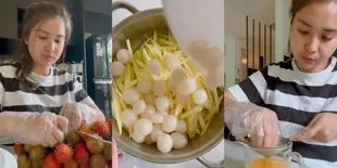 6 Potret Putri Titian Akui Lagi Stres Malah Buat Asinan Sepanci: Auk Sapa yang Makan Nanti