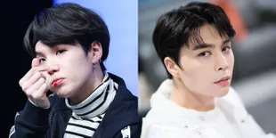 7 K-Pop Idol Makin Ganteng Dengan Rambut Hitam Legam, Suga BTS - Johnny NCT