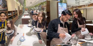 7 Potret Aaliyah Massaid dan Mahalini Ikut Kelas Memasak Bersama Pasangan, si Bumil-Bumil Cantik