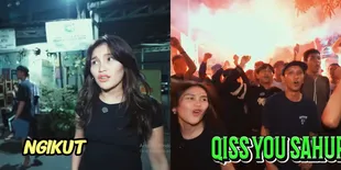 7 Potret Aksi Seru Ayu Ting Ting Grebek Sahur, Bikin Warga Terhibur dan Dipuji Netizen