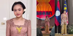 7 Potret Amora Lemos Tampil di Acara HUT 57 ASEAN, Cantik Berkebaya dan Sanggulan