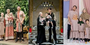 7 Potret Artis dan Keluarganya Kompak Pakai Baju Couple di Bulan Ramadhan, Adem Banget!