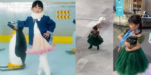 7 Potret Chava Anak Rachel Vennya Tampil Ice Skating, Pakai Kostum ala Princess
