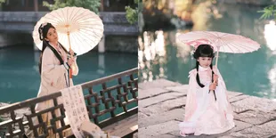 7 Potret Chelsea Olivia dan Anak Tampil Anak Kenakan Baju Khas China, Bikin Pangling Tampil Cantik Semua