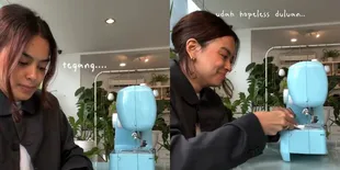 7 Potret Eva Celia Ikut Kursus Menjahit, Berharap Bisa Bikin Baju Manggung Sendiri