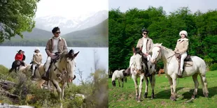 Terletak di Ujung Selatan Dunia, 7 Potret Guntur Triyoga dan Apris Devita Liburan ke Ushuaia bak di Negeri Dongeng