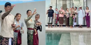 7 Potret Jennifer Bachdim dan Keluarga Lakukan Upacara Melaspas untuk Rumah Baru