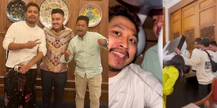 7 Potret Kocak Tretan Muslim dan Dustin Tiffani Jadi Kado Ultah Pacar Salmafina Sunan, Dimasukin ke Kardus Besar Bersama Balon