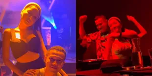 7 Potret Lucinta Luna Temani Herjunot Ali Nge-DJ, Malah Dapat Cium dan Rangkulan Hangat