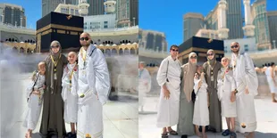 7 Potret Revalina S Temat Umrah Bareng Keluarga, Dua Anak Tampil Kompak dengan Rambut Plontos