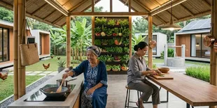 8 Ide Dapur Terbuka di Kampung untuk Slow Living, Nyaman dan Dekat dengan Alam