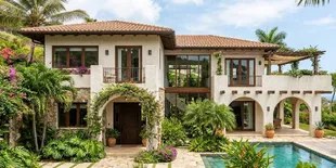 8 Ide Fasad Mediterranean Modern yang Cocok untuk Rumah Tropis