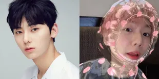 8 K-Pop Idol Cowok Cute Pakai Filter Jas Hujan Polkadot, Hwang Minhyun - Baekhyun EXO