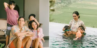 8 Potret Andien Habiskan Awal Ramadan dengan Healing Sekeluarga ke Villa di Jogja