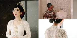 8 Potret Detail Kebaya Akad Nikah Isyana Sarasvati, Mewah dengan Aksen Bordir dan Untaian Kristal