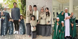 8 Potret Kompak Keluarga Artis Pakai Busana Muslim, Bisa Jadi Inspirasi Pakaian Lebaran Kalian