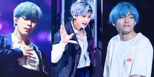 9 K-Pop Idol Ganteng Ini Begitu Kece dengan Rambut Biru, Bikin Hati Adem!