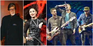Aamir Khan dan Amitabh Bachchan Ikut Konser Coldplay di India