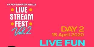 Akhir Pekan Seru di Live Stream Fest Vol.2 Bareng Lizzie Parra Sampai Duo Kocak Tretan Muslim dan Coki Pardede