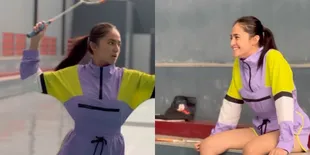 Akui Gak Begitu Suka Olahraga, Ini 7 Potret Marshanda Latihan Bulu Tangkis - Badan Sudah Kembali Ideal