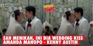 Amanda Manopo &#38; Kenny Austin Resmi Menikah, Langsung Berbagi Wedding Kiss Romantis