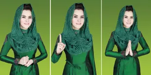 Angel Lelga Bantah Berkerudung Karena Nyaleg