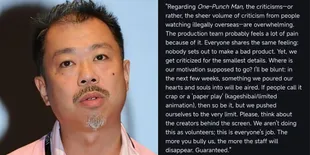 Animator Legend, Takashi Hashimoto Jawab Kritikan Haters Terhadap One Punch Man Season 3 dengan Sindiran Pedas