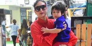 Antar Taimur Ali Khan ke Sekolah, Kareena Kapoor Santai Pakai Celana Tidur